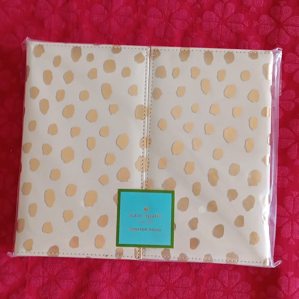 Kate spade flamingo dot desktop weekly calendar and folio